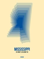 Mississippi Radiant Map 2 Fine Art Print