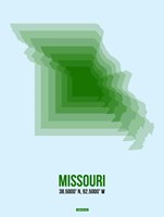 Missouri Radiant Map 2 Fine Art Print