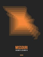Missouri Radiant Map 4 Fine Art Print