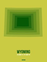 Wyoming Radiant Map 2 Fine Art Print