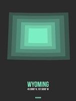Wyoming Radiant Map 4 Fine Art Print