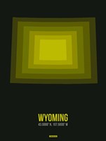 Wyoming Radiant Map 6 Fine Art Print
