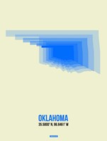 Oklahoma Radiant Map 1 Fine Art Print