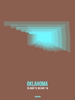 Oklahoma Radiant Map 2 Fine Art Print