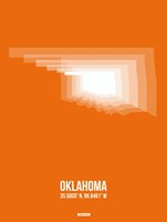 Oklahoma Radiant Map 3 Fine Art Print