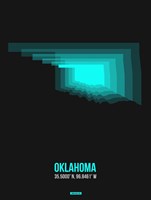 Oklahoma Radiant Map 6 Fine Art Print