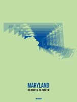 Maryland Radiant Map 2 Fine Art Print