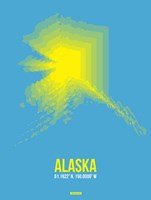 Alaska Radiant Map 2 Fine Art Print