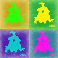 Dallas Pop Art Map 2 Fine Art Print