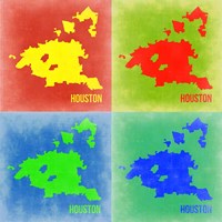 Houston Pop Art Map 2 Fine Art Print