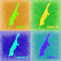 New York Pop Art Map 2 Fine Art Print