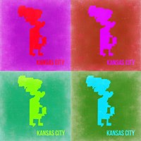 KansasCity Pop Art Map 2 Fine Art Print