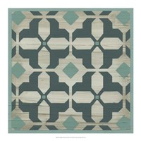 Verdigris Garden Tile II Fine Art Print