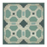 Verdigris Garden Tile IV Fine Art Print