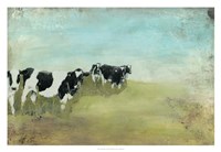 Country Drive Cows II Fine Art Print
