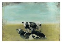 Country Drive Cows III Fine Art Print