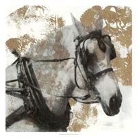 Driving Horses II Framed Print