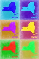 New York Pop Art Map 2 Fine Art Print