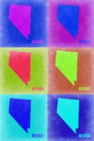 Nevada Pop Art Map 2 Fine Art Print
