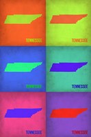 Tennesse Pop Art Map 1 Fine Art Print