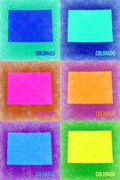 Colorado Pop Art Map 2 Fine Art Print