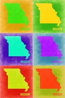 Missouri Pop Art Map 2 Fine Art Print