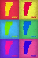 Vermont Pop Art Map 1 Fine Art Print