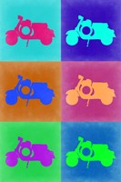 Vintage Scooter Pop Art 2 Fine Art Print