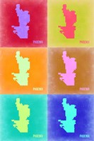 Phoenix Pop Art Map 3 Fine Art Print