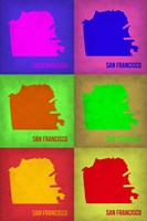 San Francisco Pop Art Map 3 Fine Art Print
