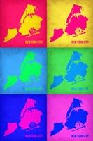 New York City Pop Art Map 3 Fine Art Print
