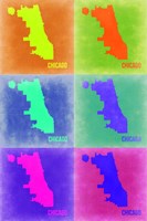 Chicago Pop Art Map 3 Fine Art Print