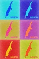 Manhattan Pop Art Map 3 Fine Art Print