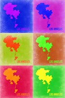Los Angeles Pop Art Map 3 Fine Art Print