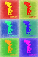 Kansas City Pop Art Map 3 Fine Art Print