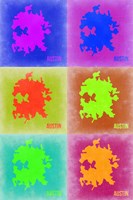 Austin Pop Art Map 3 Fine Art Print