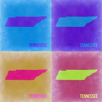 Tennesse Pop Art Map 2 Fine Art Print