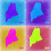 Main Pop Art Map 2 Fine Art Print