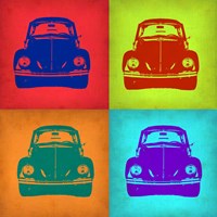 VW Beetle Front Pop Art 1 Fine Art Print