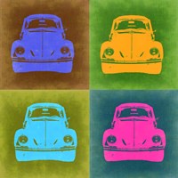 VW Beetle Front Pop Art 2 Fine Art Print