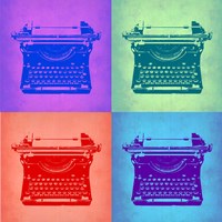 Vintage Typewriter Pop Art 2 Fine Art Print