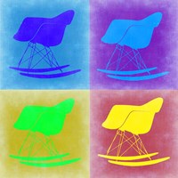Eames Rocking Chair Pop Art 1 Fine Art Print