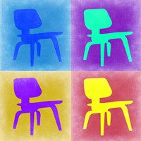 Eames Chair Pop Art 4 Fine Art Print