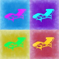 Lounge Chair Pop Art 2 Fine Art Print
