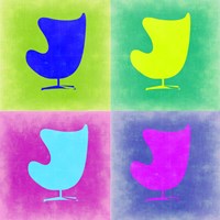 Egg Chair Pop Art 1 Fine Art Print