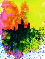 Chicago Watercolor Skyline Fine Art Print