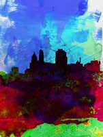 Cincinnati Watercolor Skyline Fine Art Print