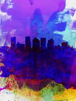 Phoenix Watercolor Skyline 1 Fine Art Print