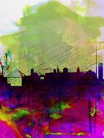 Dublin Watercolor Skyline Fine Art Print