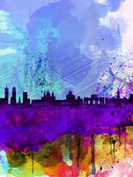 Madrid Watercolor Skyline Fine Art Print